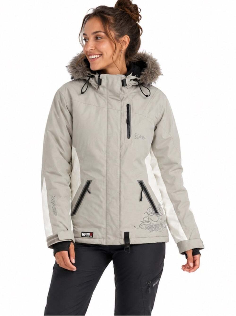 Ski Doo Winter Jacket S Hooded Full Zip Insulated Outdoorcore Snowcore